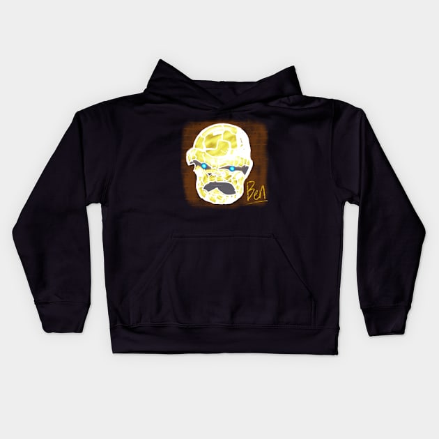 Ben Grimm Kids Hoodie by CaptainOceanSkydive